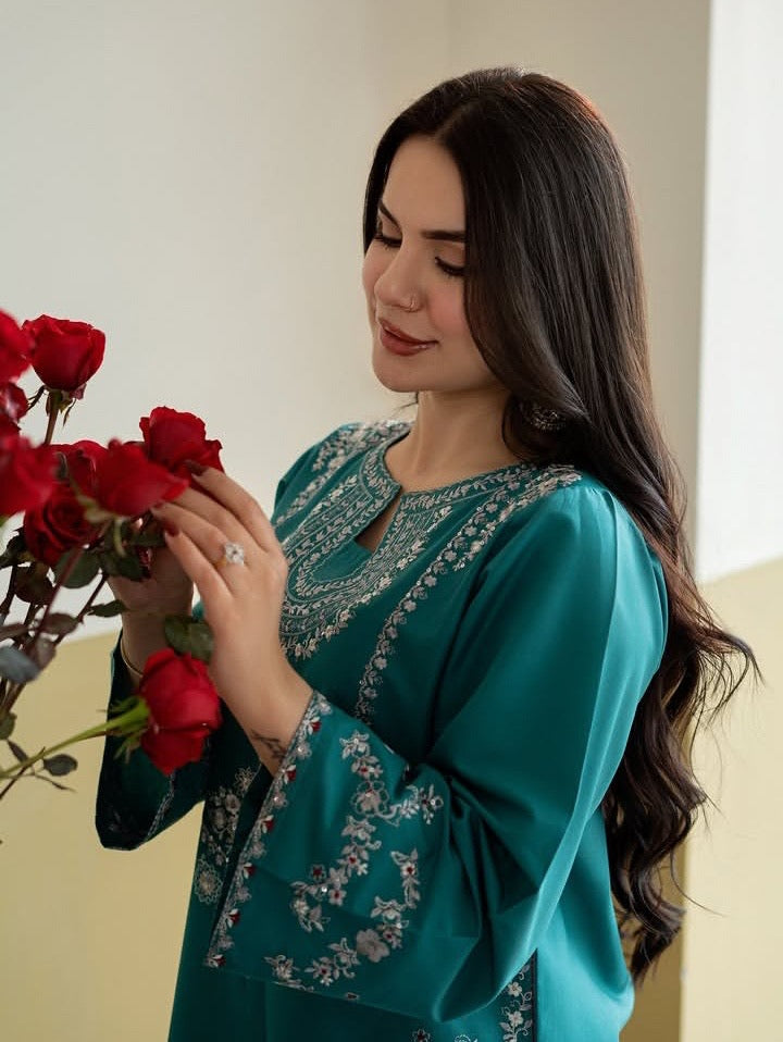 Noor-E-Teal (2pc)