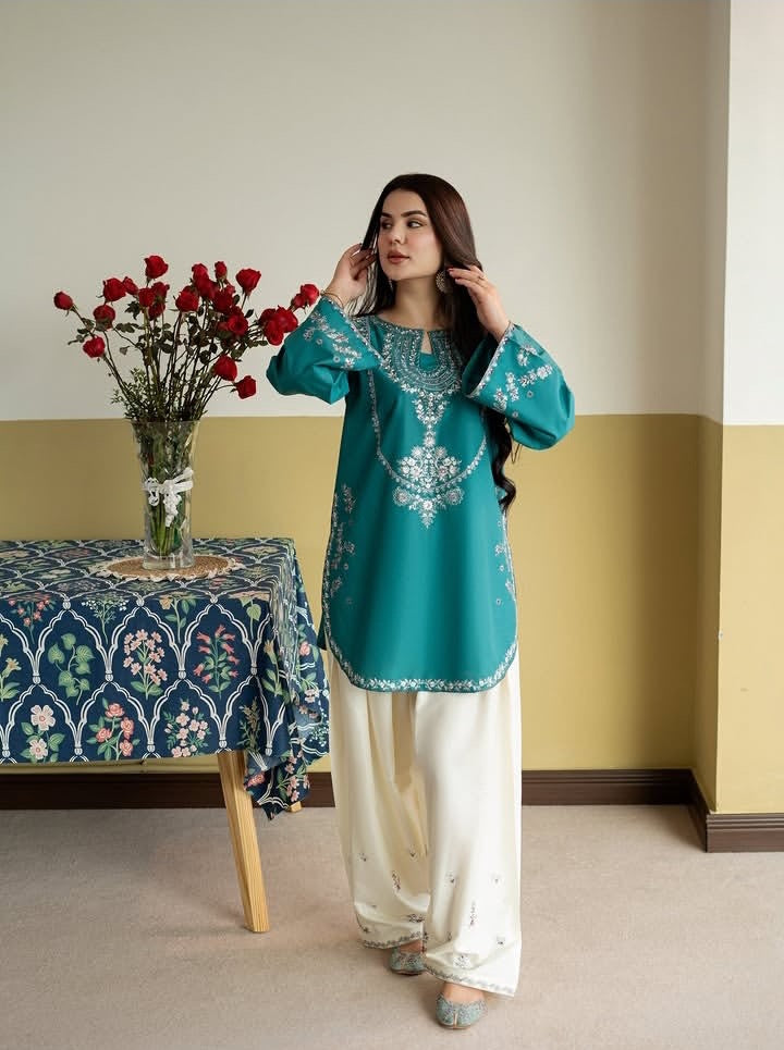 Noor-E-Teal (2pc)